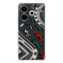 Чехол Формула1 на Tecno Pova 6 Neo 5G – Трасса Ф1