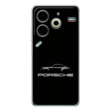 Чехол с авто Порше для Tecno Pova 6 Neo 5G