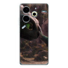 Чехол как приручить дракона на Tecno Pova 6 Neo 5G (Сцена з драконом)