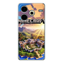 Чехол с картинками Майнкрафт для Пова 6 Нео 5Джи – Minecraft