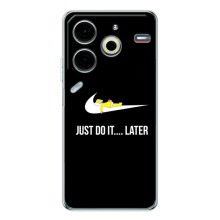 Чехол с логотипом Найк на Tecno Pova 6 Neo 5G – Nike just do it