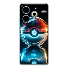 Чехол с Пикачу на Tecno Pova 6 Neo 5G (Мяч Пикачу)