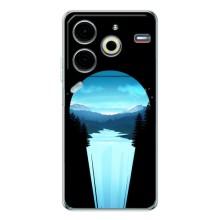 Летний Чехол на Tecno Pova 6 Neo 5G – Синий Водопад