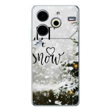 Новогодние, Праздничные Чехлы для Tecno Pova 6 Neo 5G - 2024 год (Let it snow)