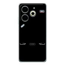 Силиконовый бампер с картинкой машины на Tecno Pova 6 Neo 5G – Силует Audi