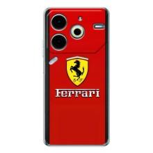 Силиконовый бампер с картинкой машины на Tecno Pova 6 Neo 5G – Ferrari Logo