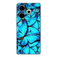Силиконовый бампер с картинкой животных для Tecno Pova 6 Neo 5G (Крылья бабочек)