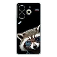 Силіконовий Чохол з Энотами  на Tecno Pova 6 Neo 5G – Стильний Єнот