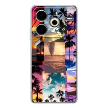 Силиконовый чехол с КАРТИНКАМИ лето для Tecno Pova 6 Neo 5G (AlphaPrint) (Летний отпуск)