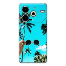 Силиконовый чехол с КАРТИНКАМИ лето для Tecno Pova 6 Neo 5G (AlphaPrint) (Взгляд лето)