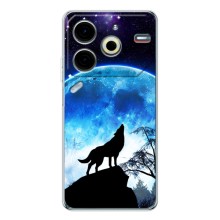 Защитные чехлы для Пова 6 Нео 5Джи (AlphaPrint) (ХИТ продаж) ВОЛК (Волк на луну)