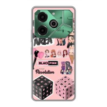 Чохли з картинкою для Tecno Pova 6 Pro – BLACK PINK колаж