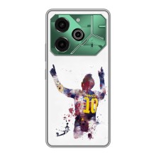 Чехлы Месси для Tecno Pova 6 Pro (AlphaPrint) (Messi Barca)