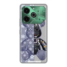 Силиконовый чехол для Tecno Pova 6 Pro – Медведь Louis Vuitton