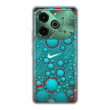 Силиконовый Чехол на Tecno Pova 6 Pro с картинкой Nike (Найк зеленый)