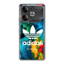 Чехлы Адидас для Tecno Pova 6 (AlphaPrint) (Яркий Адидас)