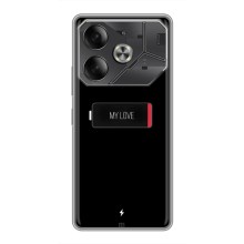 Чехлы для любимой на Техно Пова 6 (VPrint) (Love battery)