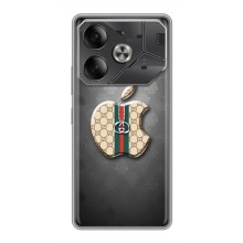 Чехлы ГУЧЧИ для Техно Пова 6 (AlphaPrint) (Apple gucci)