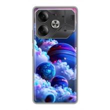 Чехлы КОСМОС для Tecno Pova 6 – Синие планеты