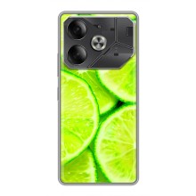 Чехлы с Фруктами для Tecno Pova 6 (VPrint) (Лайм)