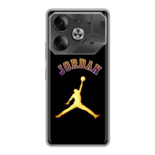 Чехлы для Tecno Pova 6 - с картинкой JORDAN (AlphaPrint) (Jordan Gold)