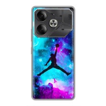Чехлы для Tecno Pova 6 - с картинкой JORDAN (AlphaPrint) (Яркий Джордан)