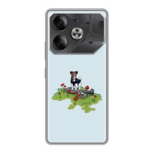 Чехлы с картинкой собаки Патрон для Tecno Pova 6 (AlphaPrint) (Сапер Пес)