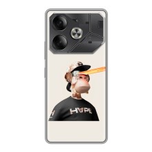 Чехлы с Обезьянами NFT для Tecno Pova 6 (AlphaPrint) (обезьяна NFT в очках)