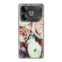 Чехлы с принтом Розочки для Tecno Pova 6 – Букет РОЗ