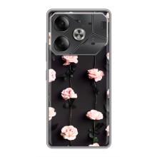 Чехлы с принтом Розочки для Tecno Pova 6 – Розы