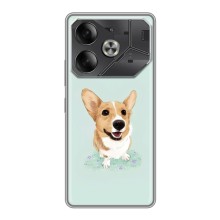 Чехлы с собаками для Tecno Pova 6 (VPrint) (Корги)