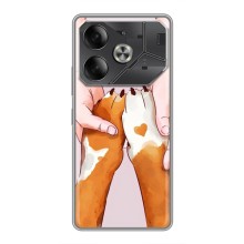 Чехлы с собаками для Tecno Pova 6 (VPrint) (Любовь к собакам)