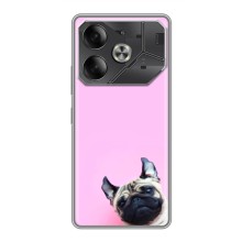 Чехлы с собаками для Tecno Pova 6 (VPrint) (Смешная собака)