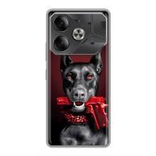 Чехол ДОБЕРМАН для Tecno Pova 6 – Доберман злой