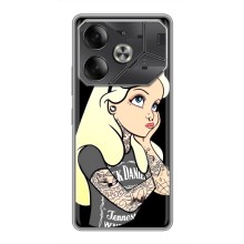 Чехол с печатью для Tecno Pova 6 - (Мода) (AlphaPrint) (Девочка в тату)