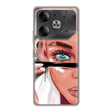 Чехол с печатью для Tecno Pova 6 - (Мода) (AlphaPrint) (Макияж)