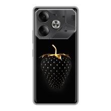 Чохол з зображенням смачної їжі для Tecno Pova 6 – Чорна полуниця