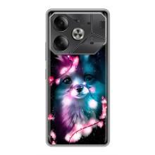 Чехол с Лисичкой для Tecno Pova 6 – Черная Лиса
