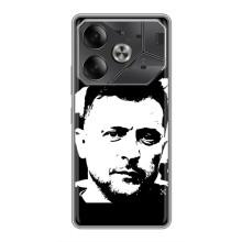 Чехол для Tecno Pova 6 (AlphaPrint - с принтом Зеленского)