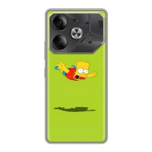 Чехол с Симпсонами для Tecno Pova 6 (VPrint) (Барт Симпсон)