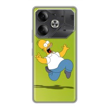 Чехол с Симпсонами для Tecno Pova 6 (VPrint) (Гомер Симпсон)