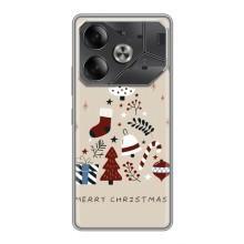 Чехол Санта Клаус для Tecno Pova 6 – Merry Christmas