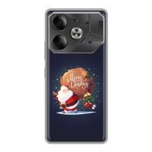 Чехол Санта Клаус для Tecno Pova 6 – Подарки от Санты