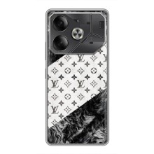 Чохол Стиль Louis Vuitton на Tecno Pova 6 (LV на білому)