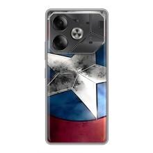 Чохол с Щітом Капітана Америки на Tecno Pova 6 – Щит Капітана Америки