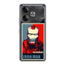 Чехол Супергерой Железный человек на Tecno Pova 6 – Art Iron man