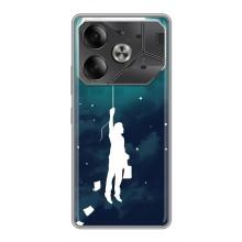 Чохол (ТПУ) з планетами на Tecno Pova 6 – To The moon