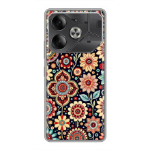 Чохол з принтом Килим для Tecno Pova 6 – Квітковий килим