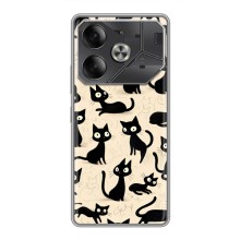 Чехол с рисунком кот на Tecno Pova 6