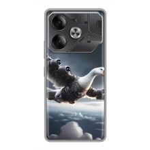 Чехол с мемом Тралалело тралала на Tecno Pova 6 (Бомбардини гусини)